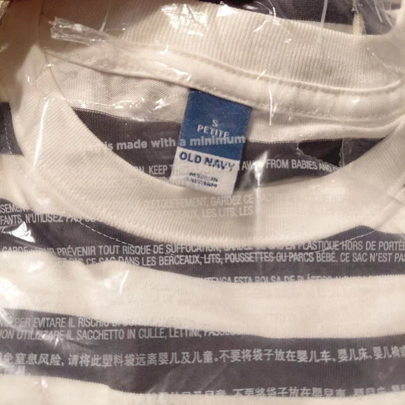 Women's Old Navy Striped Dress Black/White Size S Petite - Picture 3 of 3